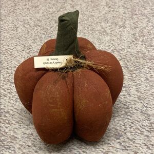 Rustic Fabric Pumpkin Decor